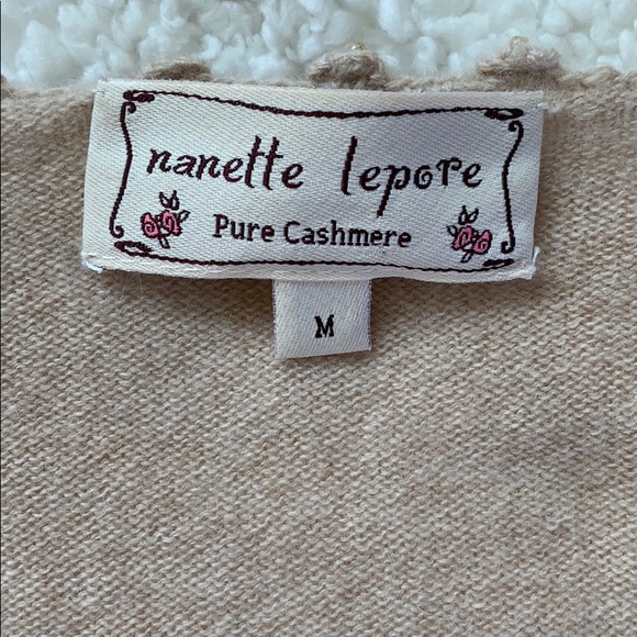 Boho inspired Nanette Lepore cashmere sweater - Picture 5 of 6
